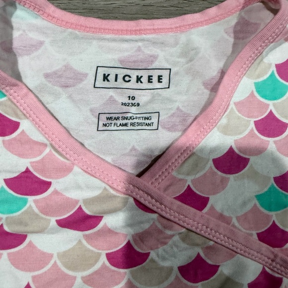 Kickee Colorful Heart Pattern Kids Pajamas - Picture 4 of 5